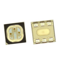 3535红光六脚led灯珠0.2w黑面全彩rgb四维明光电